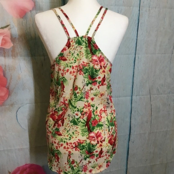 Japna Size M Tropical Print Spaggueti Strap NWOT - Picture 5 of 6